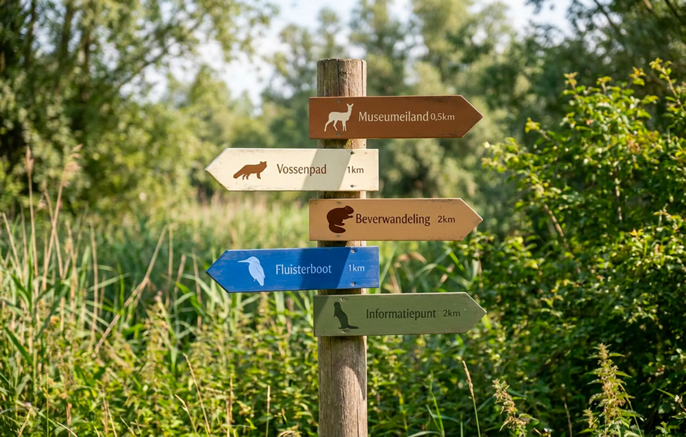 Biesbosch bordjes